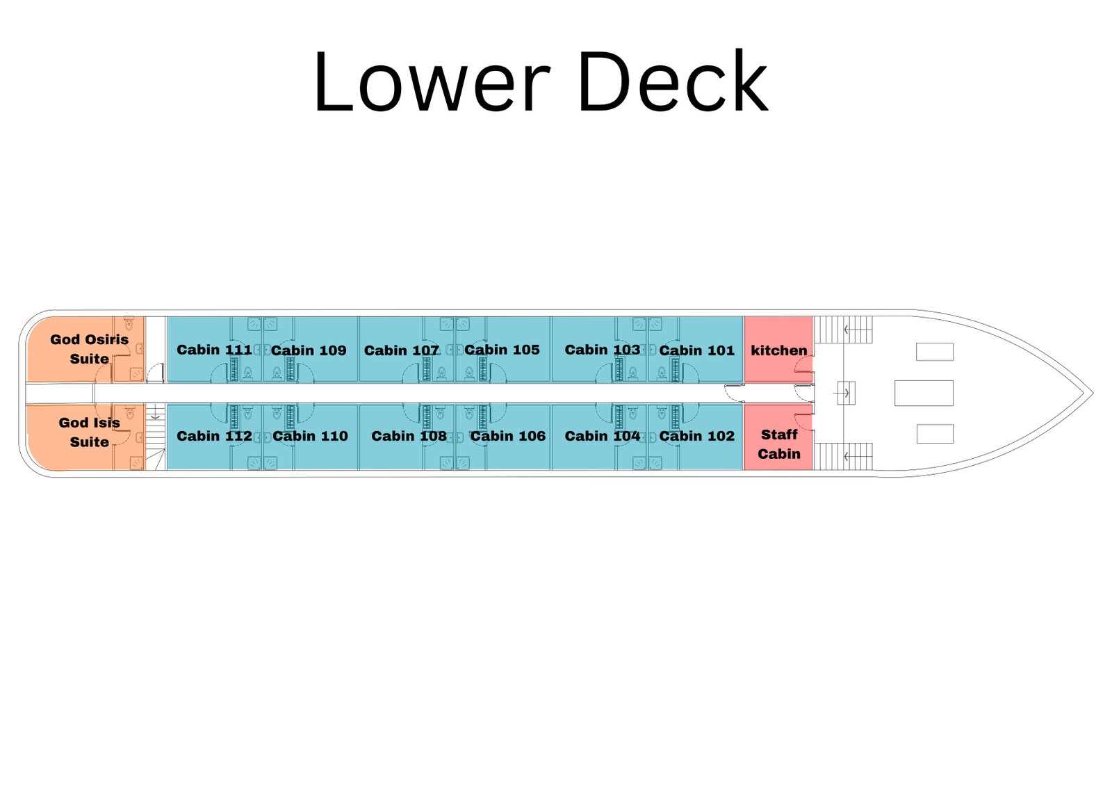 Soul of the Nile Cabin Layouts