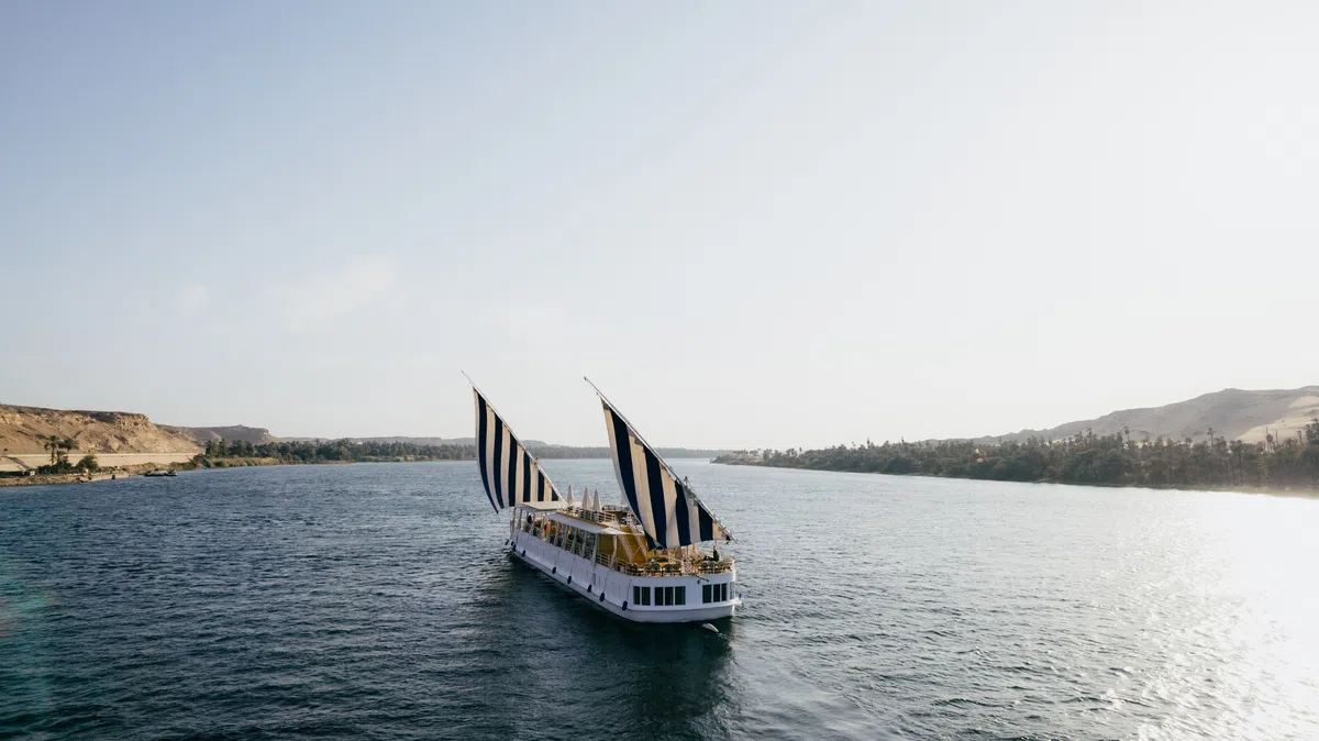 Soul of the Nile Dahabiya aboard Soul of the Nile luxury Nile cruise — 2027 Solar Eclipse trip