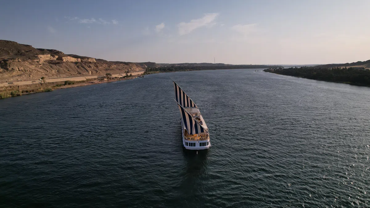 Soul of the Nile Dahabiya aboard Soul of the Nile luxury Nile cruise — 2027 Solar Eclipse trip