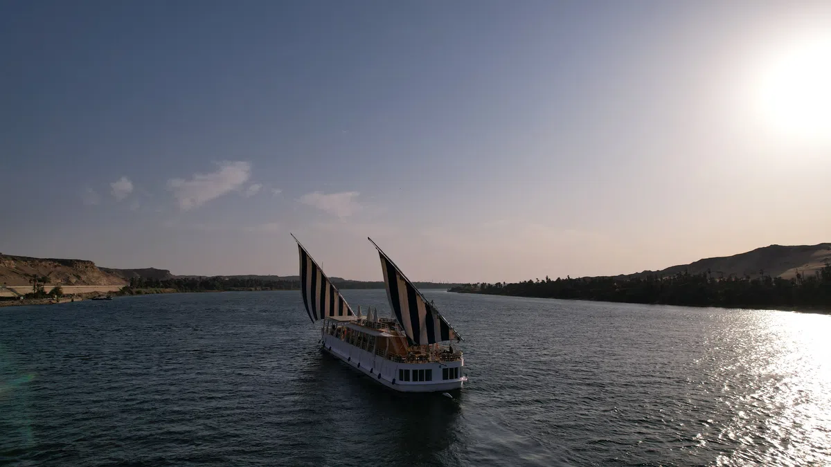 Soul of the Nile Dahabiya aboard Soul of the Nile luxury Nile cruise — 2027 Solar Eclipse trip